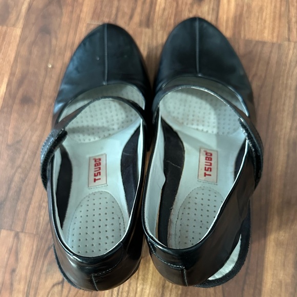 Tsubo black Mary Jane platform heels - leather and suede - Picture 3 of 11